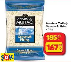 ANADOLU MUTFAĞI OSMANCIK PİRİNÇ 5 KG